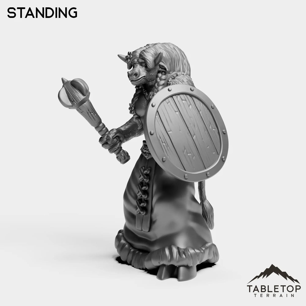 Tabletop Terrain Miniature Minotaur Shaman Starter Female