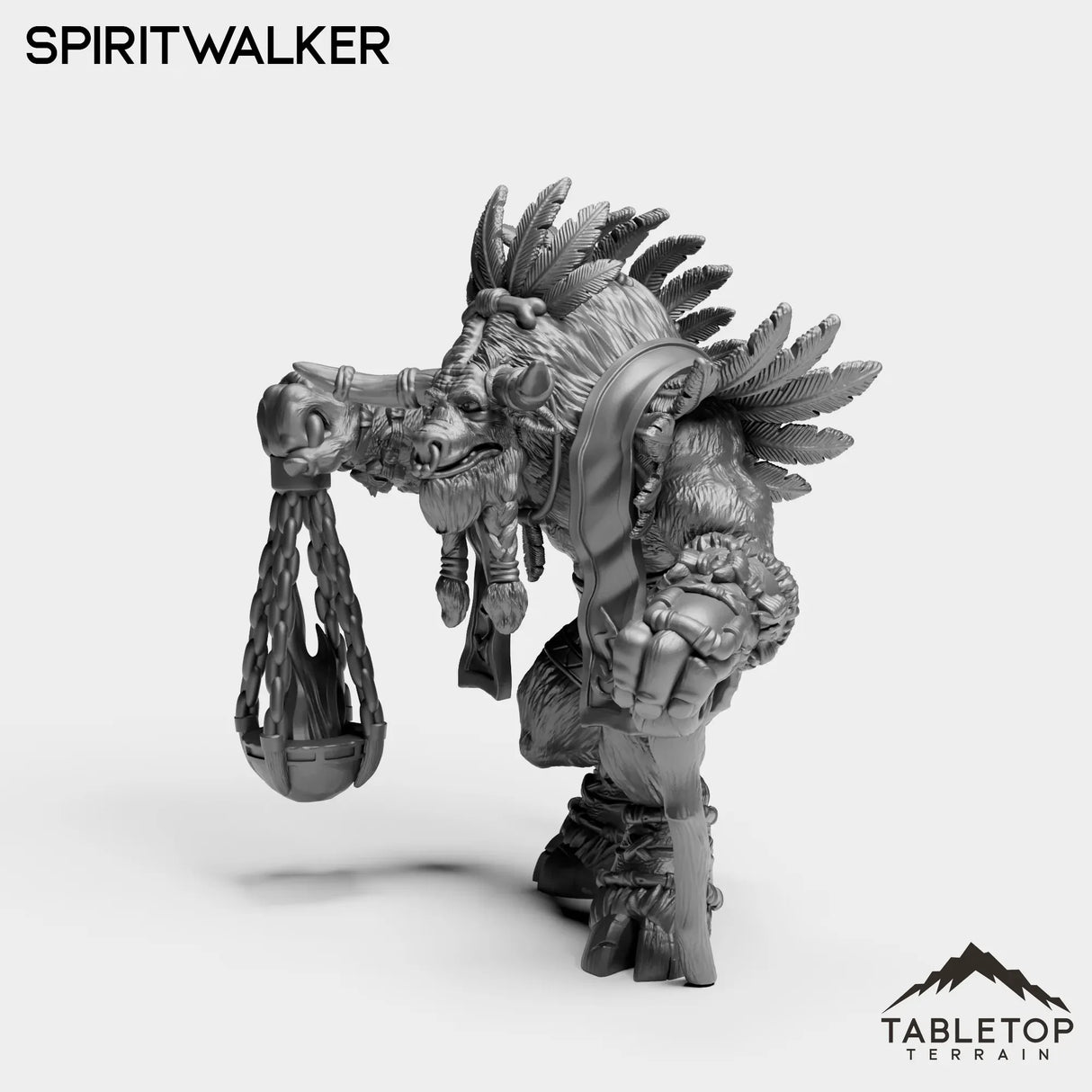 Tabletop Terrain Miniature Minotaur Spiritwalker
