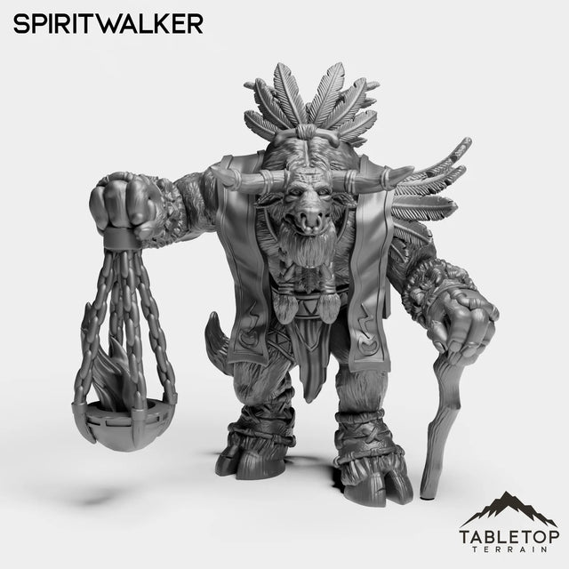 Tabletop Terrain Miniature Minotaur Spiritwalker