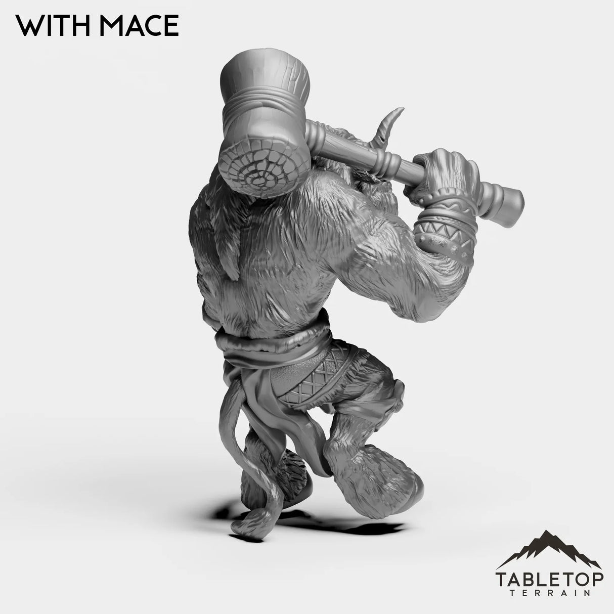 Tabletop Terrain Miniature Minotaur With Mace