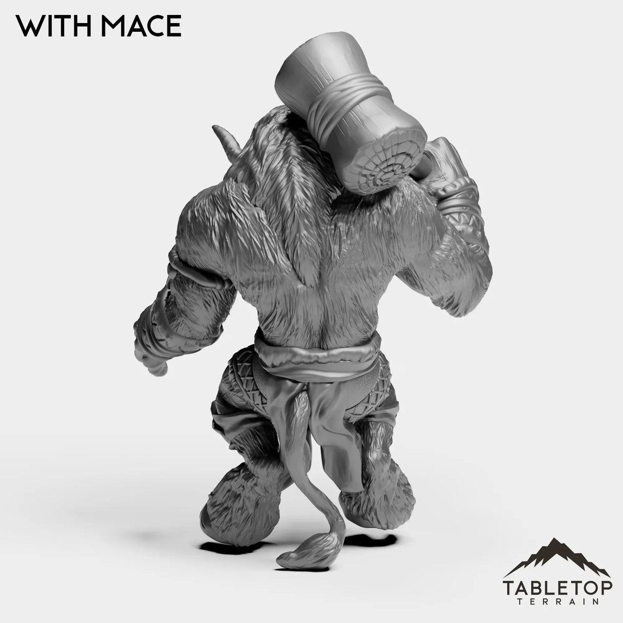 Tabletop Terrain Miniature Minotaur With Mace
