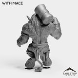 Tabletop Terrain Miniature Minotaur With Mace