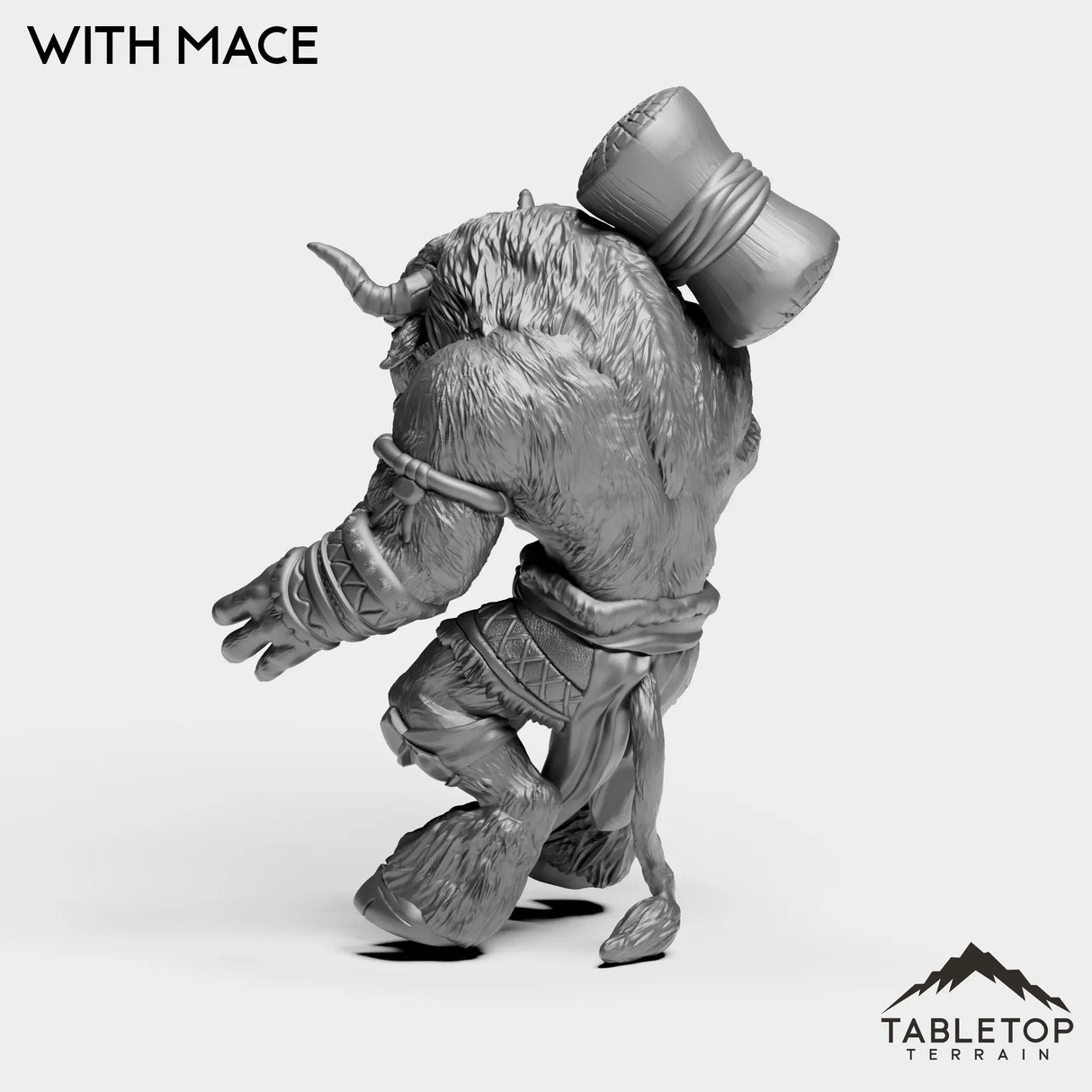 Tabletop Terrain Miniature Minotaur With Mace