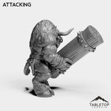 Tabletop Terrain Miniature Minotaur With Tree
