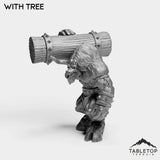 Tabletop Terrain Miniature Minotaur With Tree