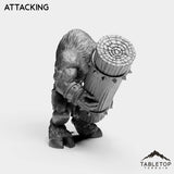 Tabletop Terrain Miniature Minotaur With Tree
