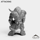 Tabletop Terrain Miniature Minotaur With Tree