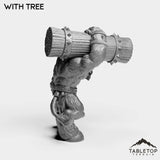 Tabletop Terrain Miniature Minotaur With Tree