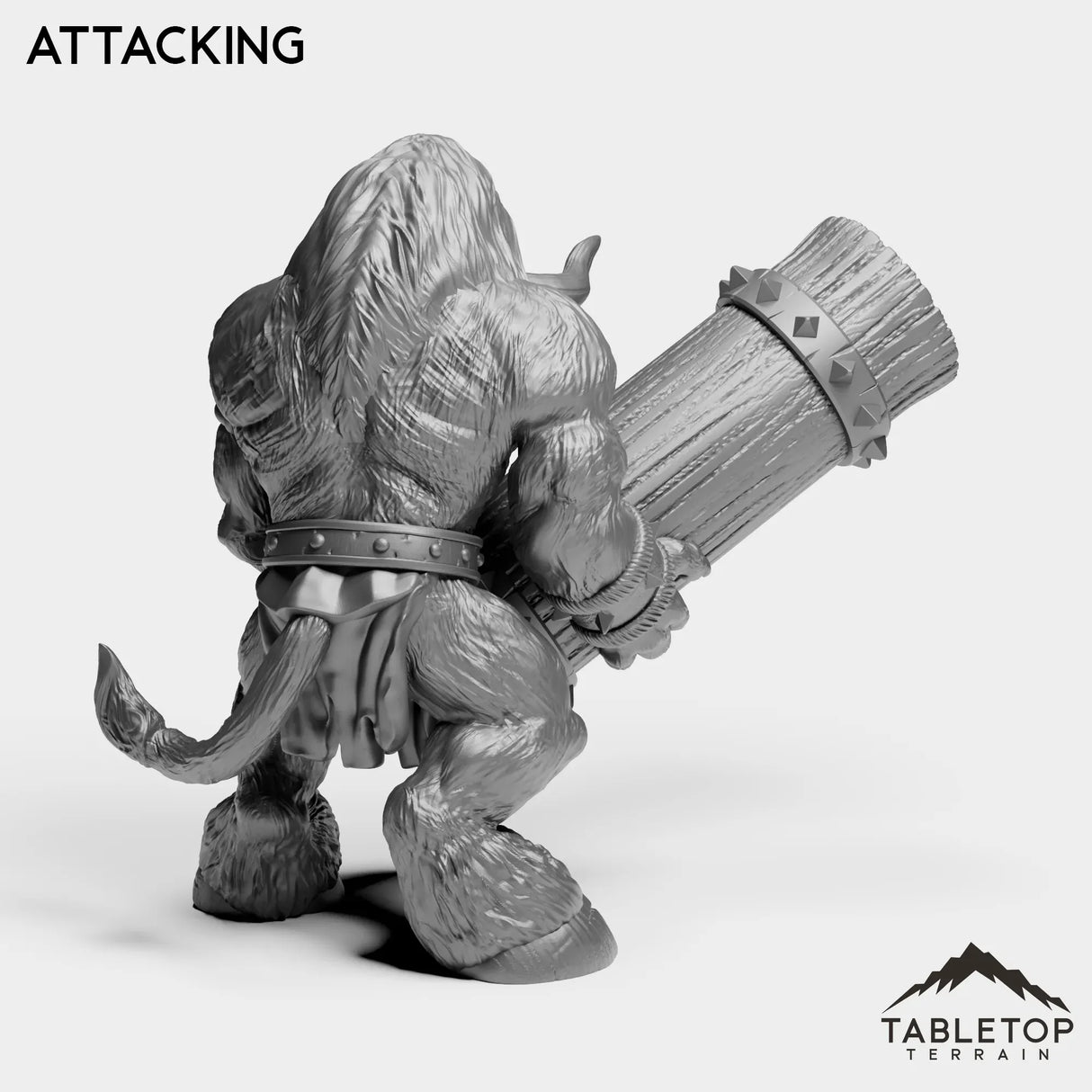 Tabletop Terrain Miniature Minotaur With Tree