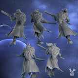 Tabletop Terrain Miniature Moon Blades build-kit & squad