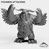 Tabletop Terrain Miniature Moonkin Attacking Minotaur Druid Forms