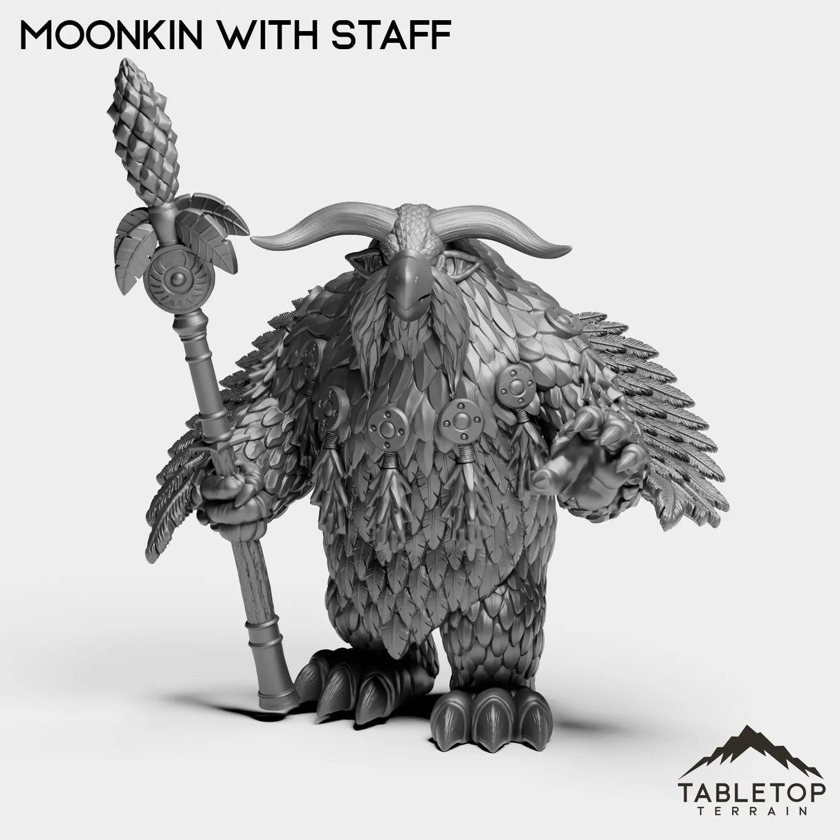 Tabletop Terrain Miniature Moonkin With Staff Troll Druid Forms