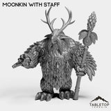 Tabletop Terrain Miniature Moonkin With Staff Werewolf Druid Forms
