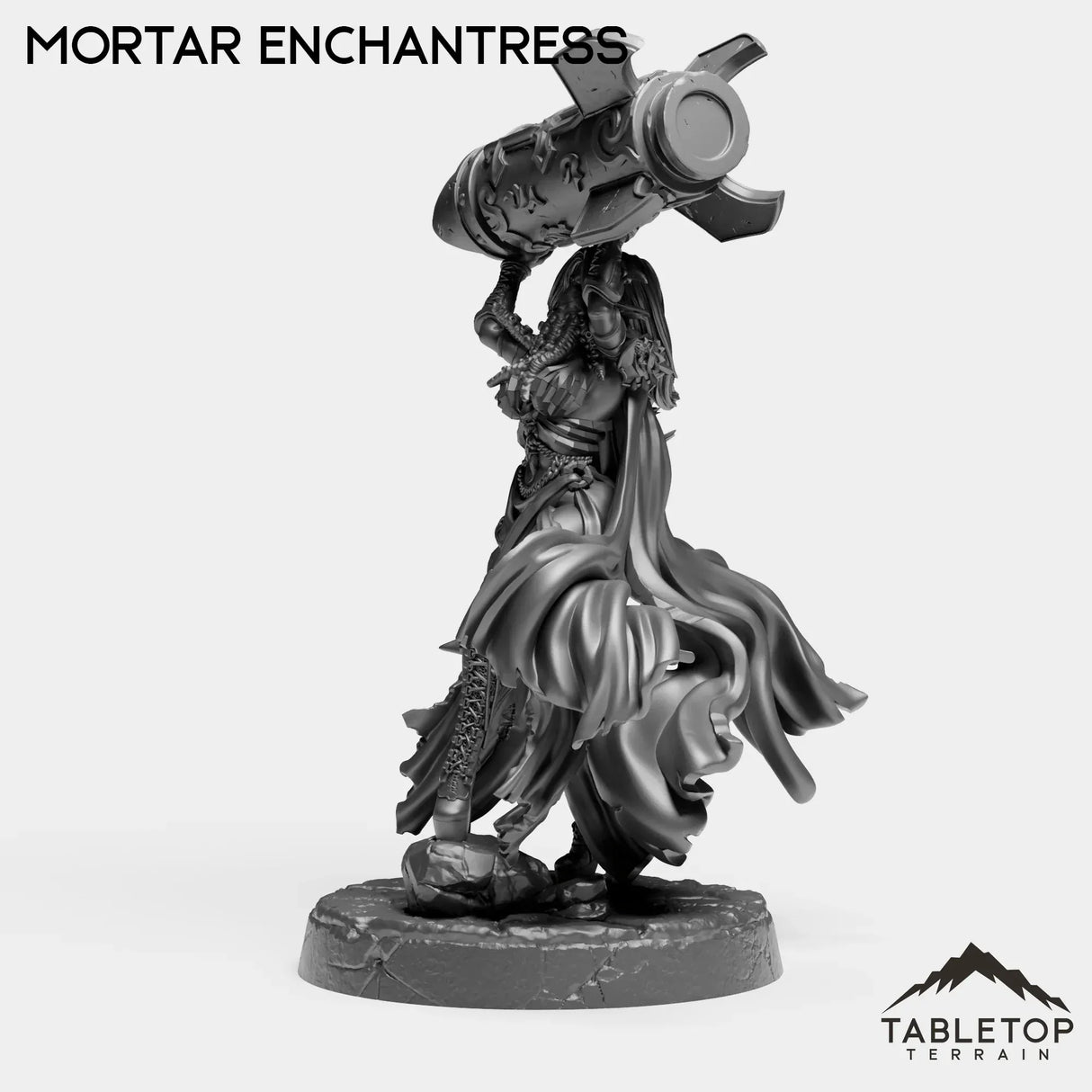 Tabletop Terrain Miniature Mortar Enchantress - Independents