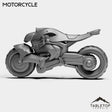 Tabletop Terrain Miniature Motorcycle - The Tribe