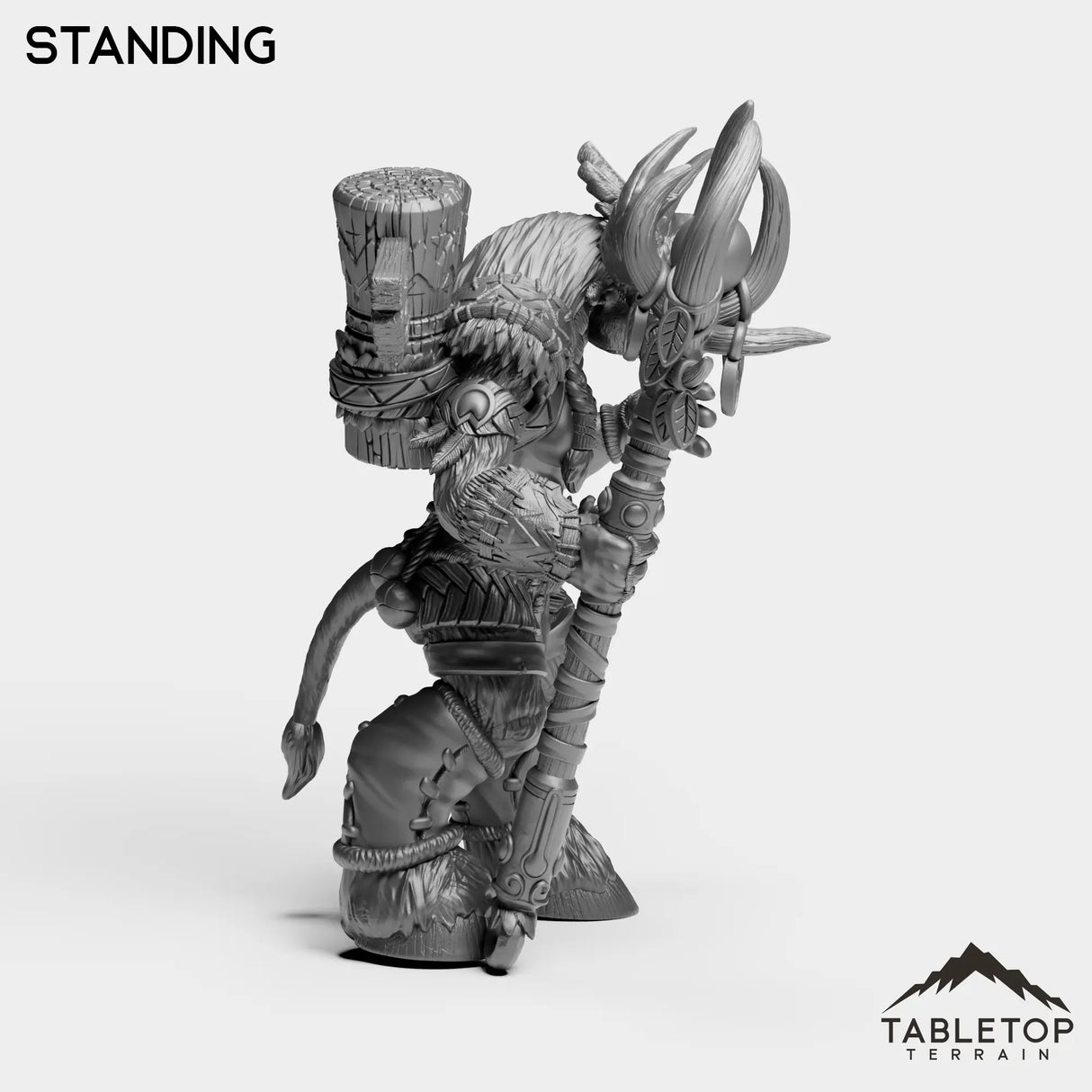 Tabletop Terrain Miniature Mountain Minotaur Caster