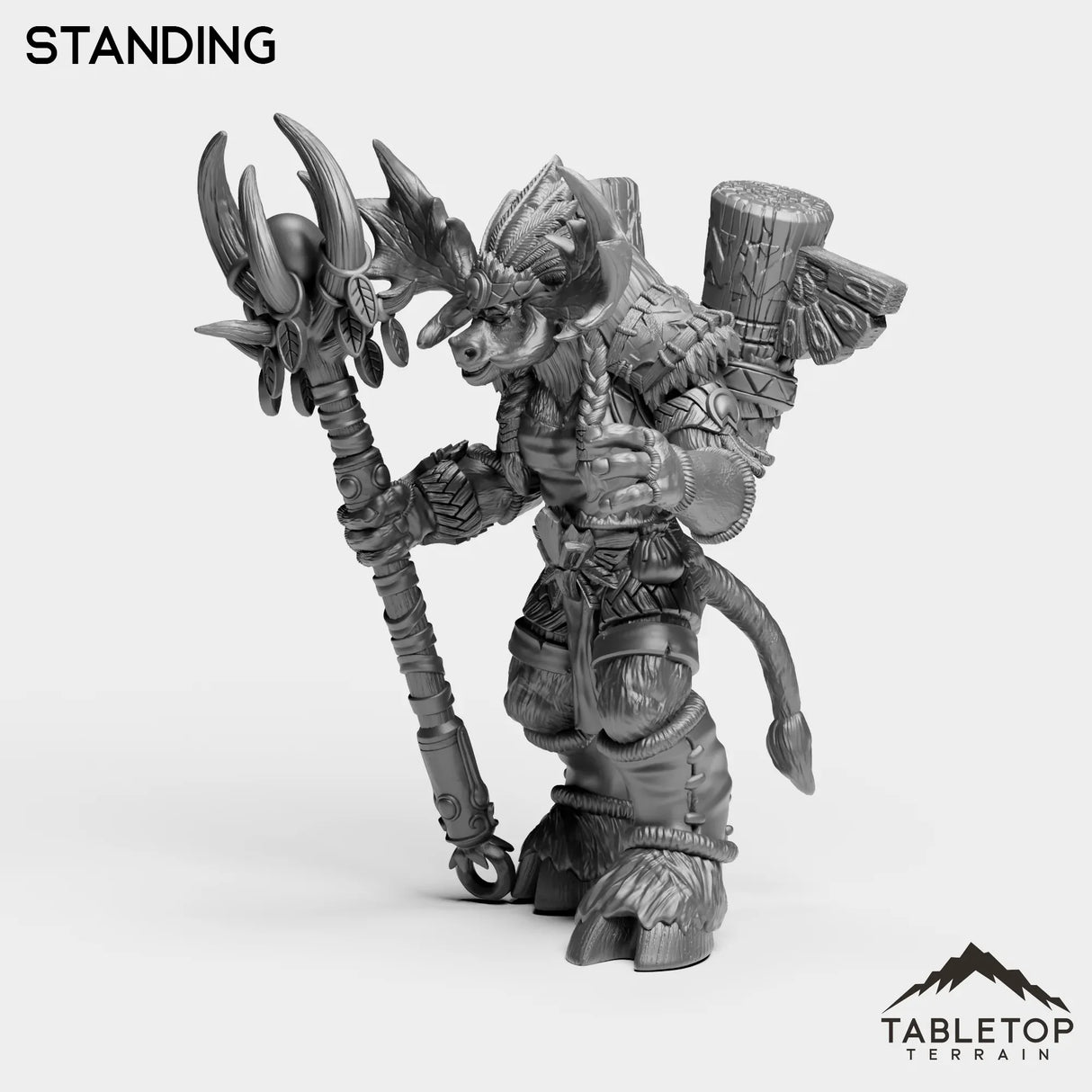 Tabletop Terrain Miniature Mountain Minotaur Caster