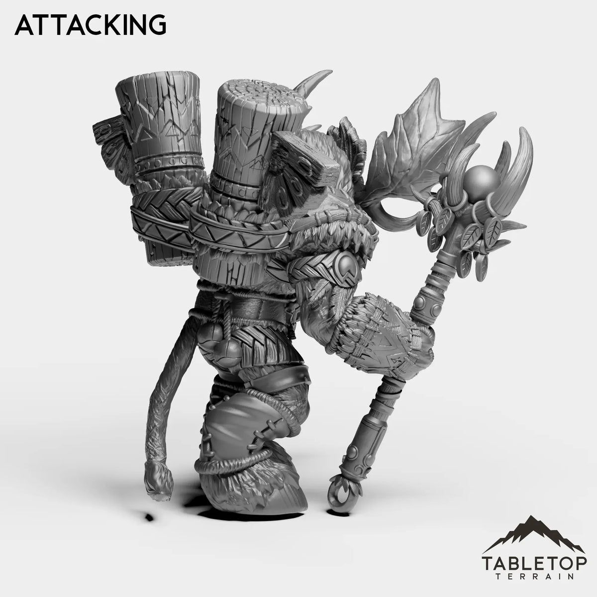 Tabletop Terrain Miniature Mountain Minotaur Caster