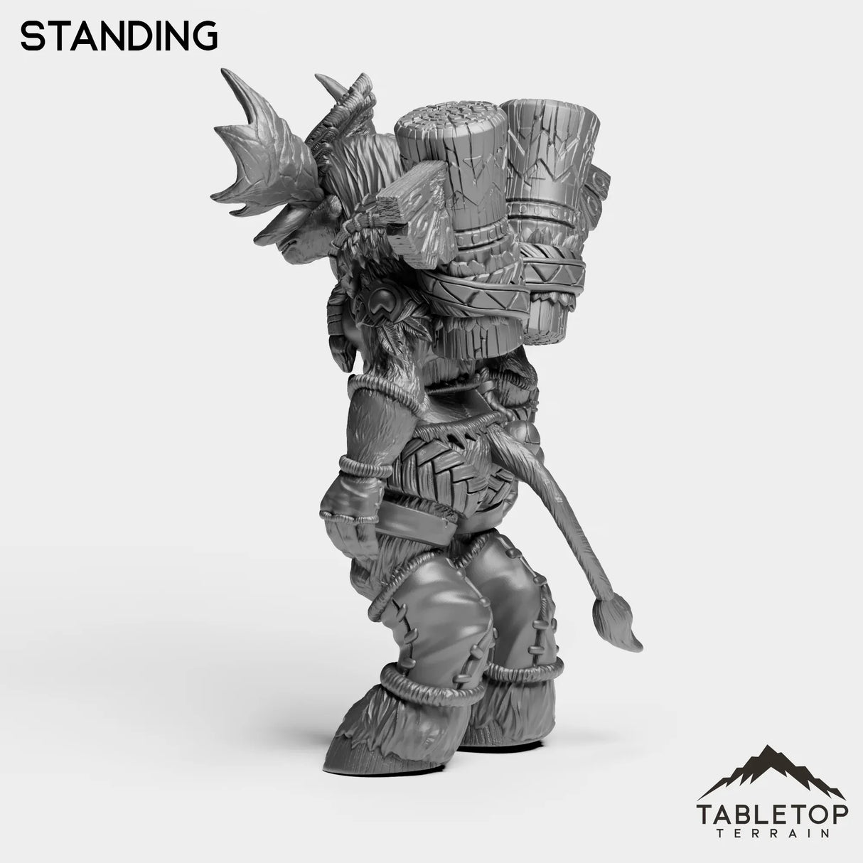 Tabletop Terrain Miniature Mountain Minotaur Female