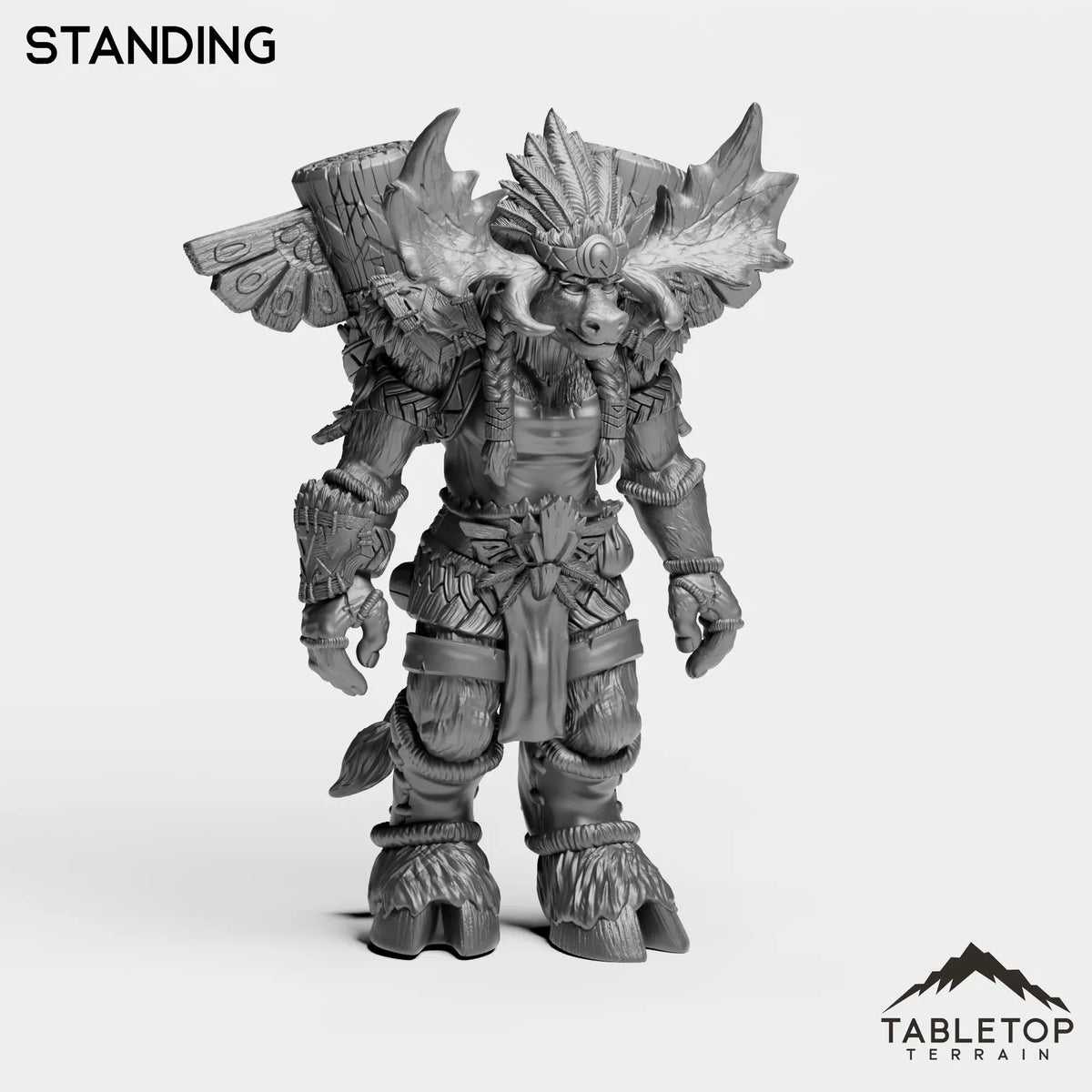 Tabletop Terrain Miniature Mountain Minotaur Female