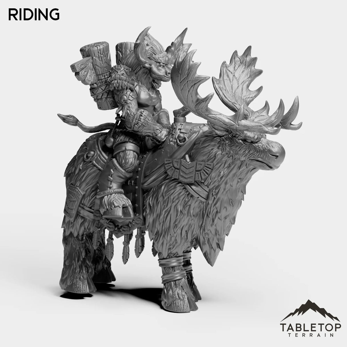 Tabletop Terrain Miniature Mountain Minotaur Female
