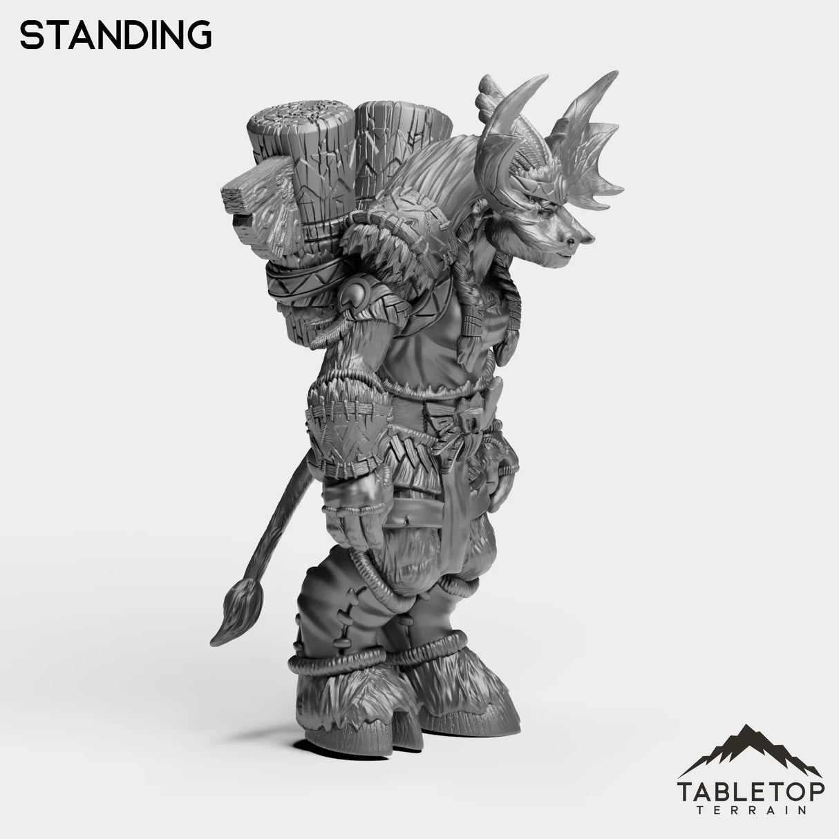 Tabletop Terrain Miniature Mountain Minotaur Female