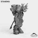 Tabletop Terrain Miniature Mountain Minotaur Female