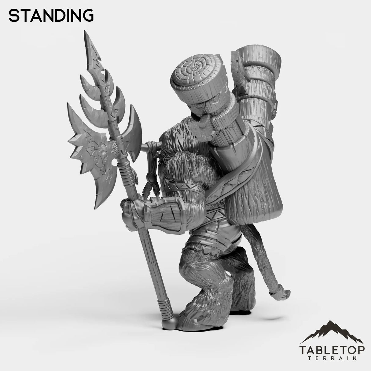 Tabletop Terrain Miniature Mountain Minotaur Leader