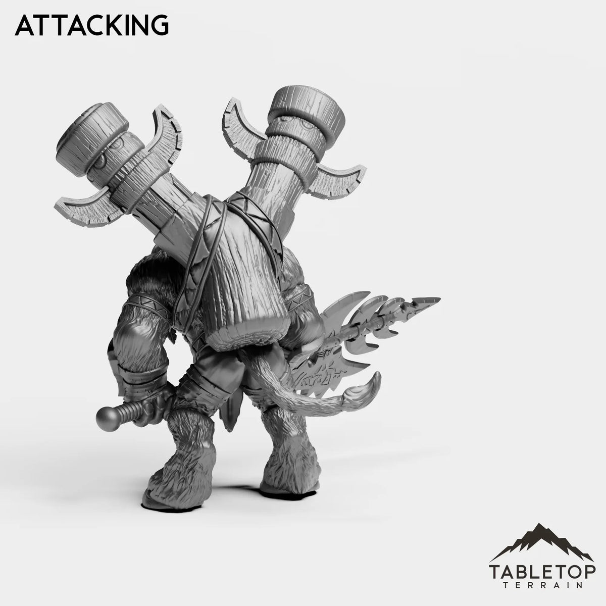 Tabletop Terrain Miniature Mountain Minotaur Leader