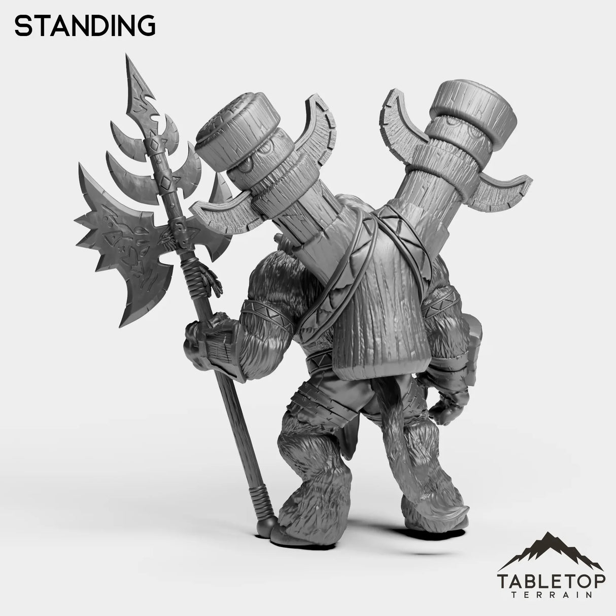 Tabletop Terrain Miniature Mountain Minotaur Leader