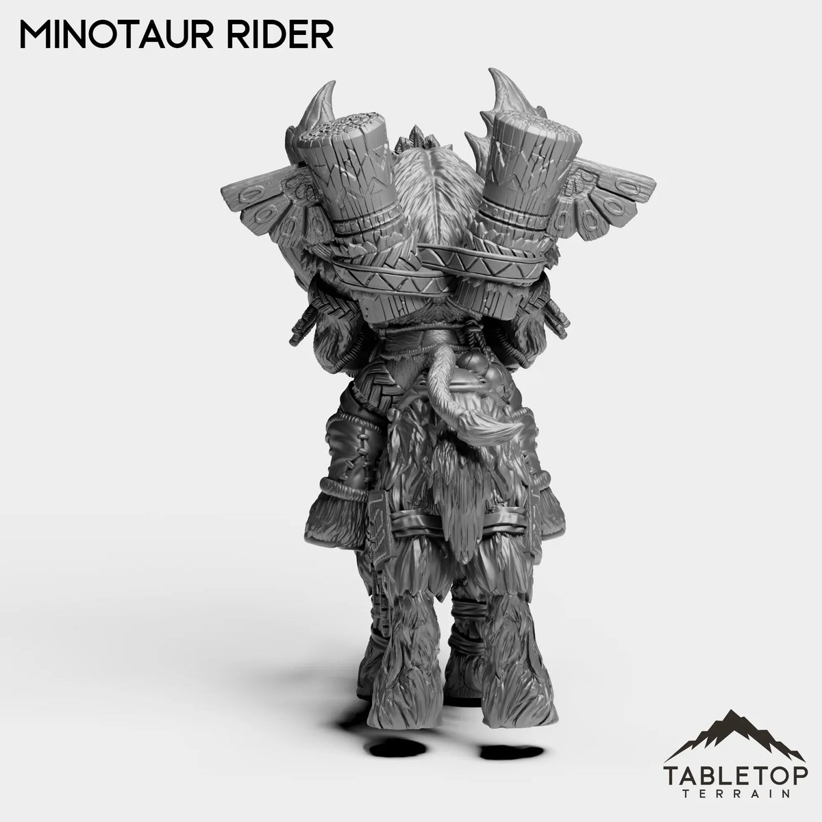 Tabletop Terrain Miniature Mountain Minotaur Rider