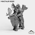 Tabletop Terrain Miniature Mountain Minotaur Rider