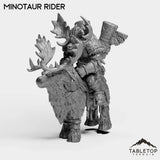 Tabletop Terrain Miniature Mountain Minotaur Rider