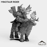 Tabletop Terrain Miniature Mountain Minotaur Rider