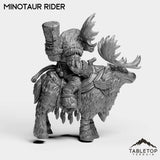 Tabletop Terrain Miniature Mountain Minotaur Rider