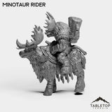 Tabletop Terrain Miniature Mountain Minotaur Rider