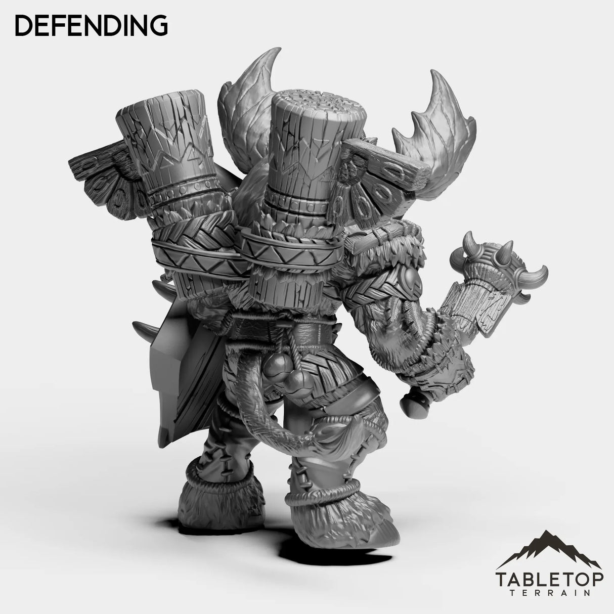Tabletop Terrain Miniature Mountain Minotaur Warrior
