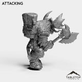 Tabletop Terrain Miniature Mountain Minotaur Warrior