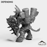 Tabletop Terrain Miniature Mountain Minotaur Warrior