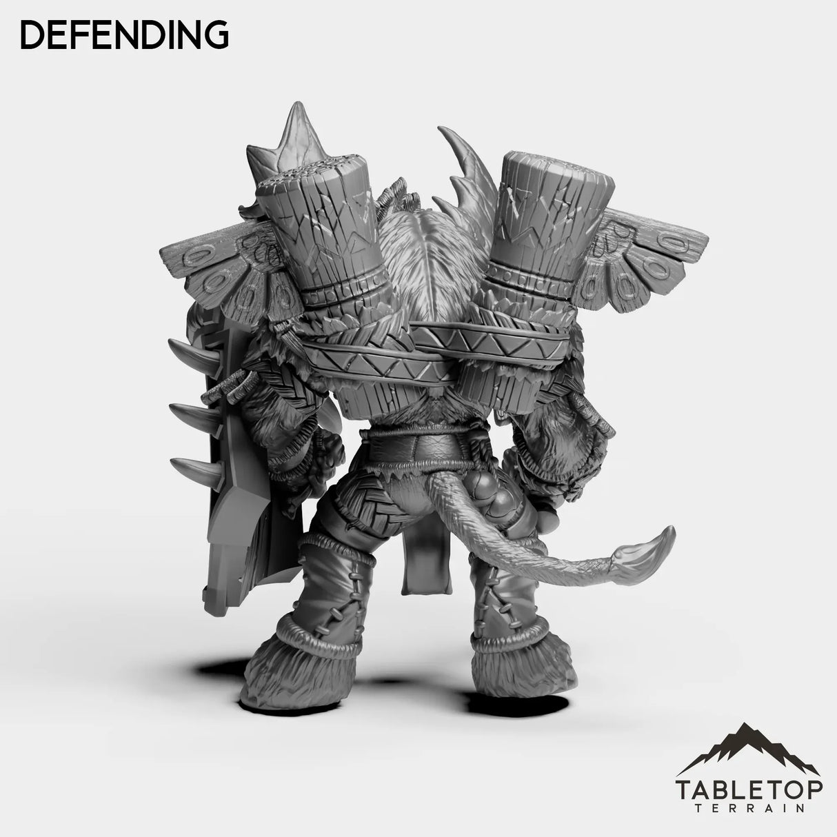 Tabletop Terrain Miniature Mountain Minotaur Warrior
