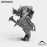 Tabletop Terrain Miniature Mountain Minotaur Warrior Female