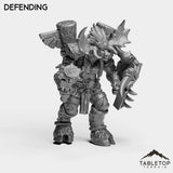Tabletop Terrain Miniature Mountain Minotaur Warrior Female