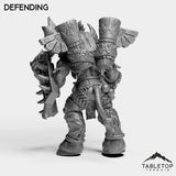 Tabletop Terrain Miniature Mountain Minotaur Warrior Female