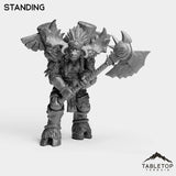 Tabletop Terrain Miniature Mountain Minotaur Warrior Female