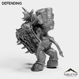 Tabletop Terrain Miniature Mountain Minotaur Warrior Female