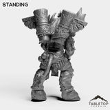 Tabletop Terrain Miniature Mountain Minotaur Warrior Female