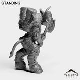Tabletop Terrain Miniature Mountain Minotaur Warrior Female