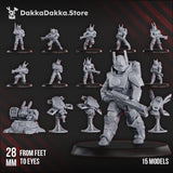 Tabletop Terrain Miniature MSC 1st Assault Team (x15)