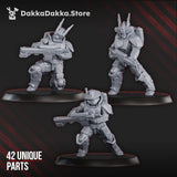 Tabletop Terrain Miniature MSC Assault Team (build kit)