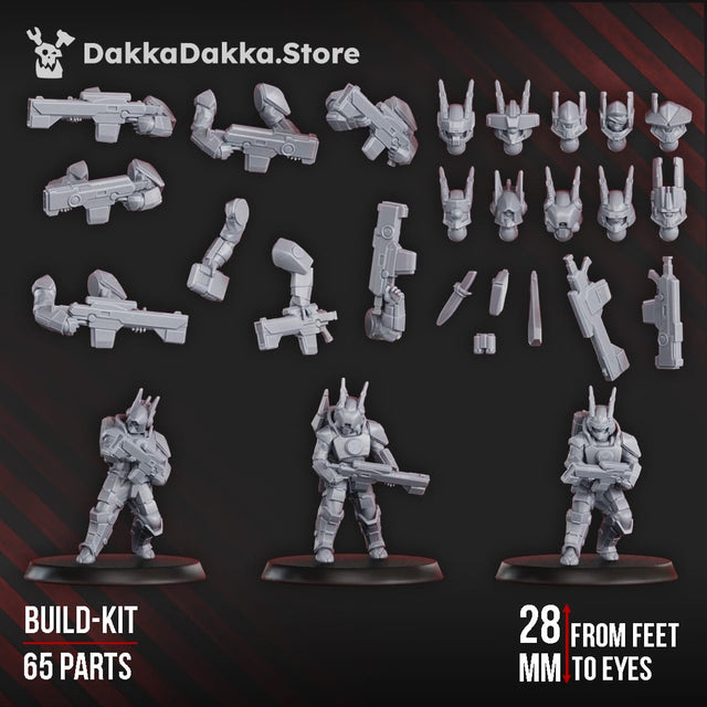 Tabletop Terrain Miniature MSC Assault Team (build kit)
